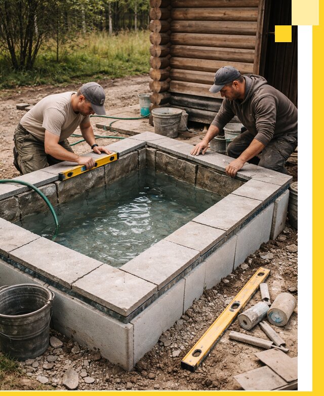 Изготовление и установка холодных купелей под ключ в Пыти-Яхах